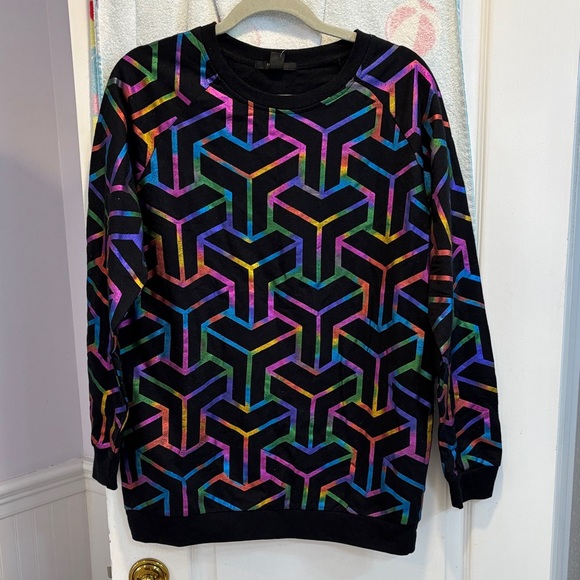 Forever 21 Tops - NWT Forever 21 Multicolor Geometric Print Top